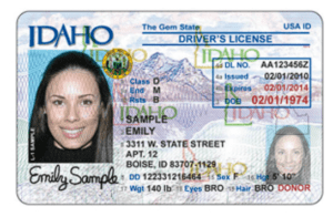 водійське посвідчення Айдахо